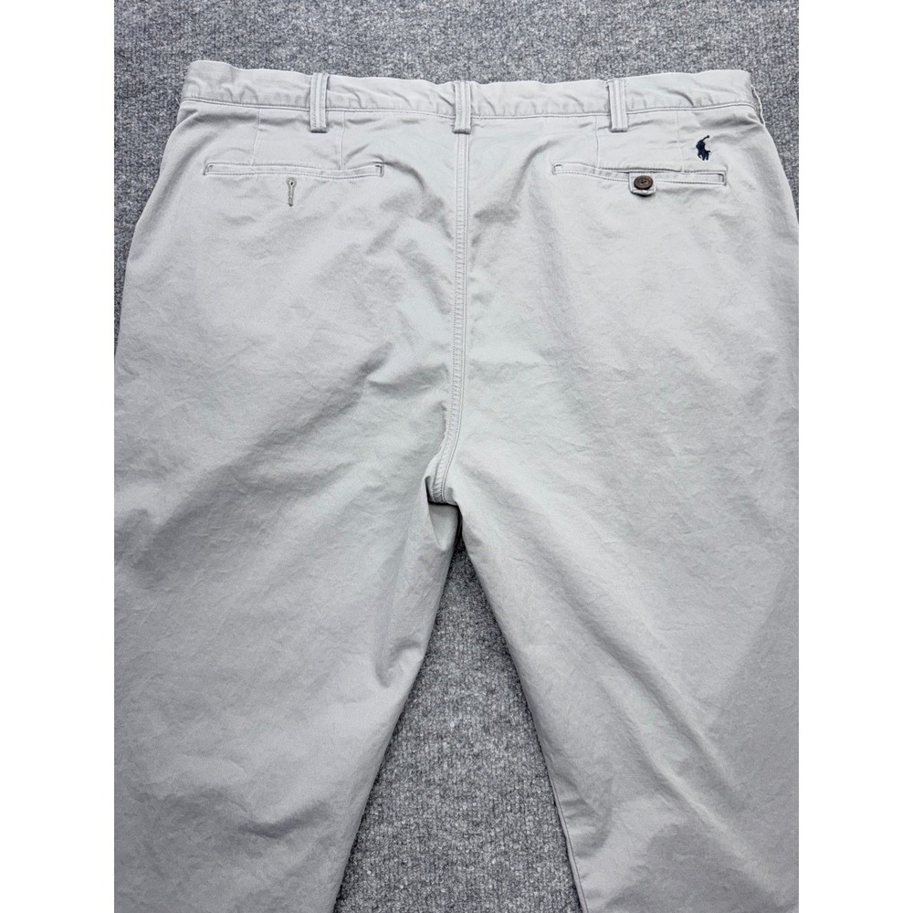 Polo Ralph Lauren Mens 38x30 Stretch Straight Fit Chino Pants Grey Cotton Twill - Picture 8 of 9